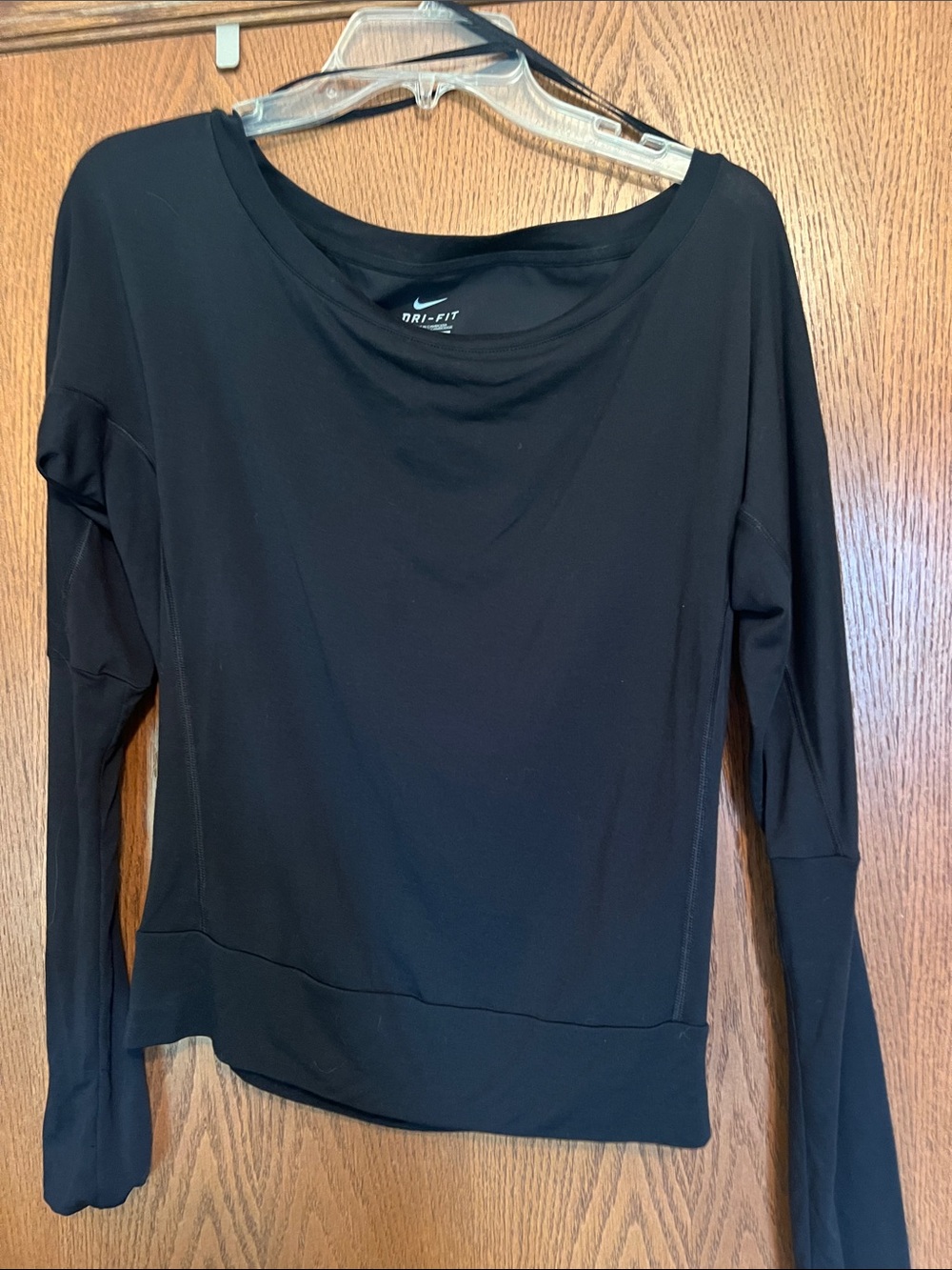 Black Long-Sleeve Performance Tee